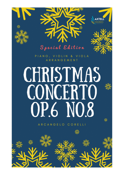 Special Edition- Christmas concerto op.6 no.8 : For Piano, Violin & Viola ( Chamber Ensemble) image number null