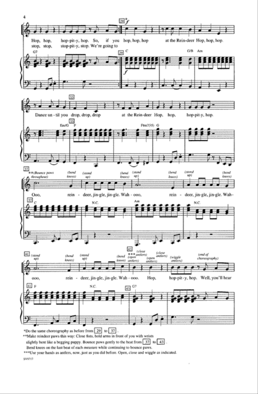 The Reindeer Hop Choir scores gallery preview page 3
