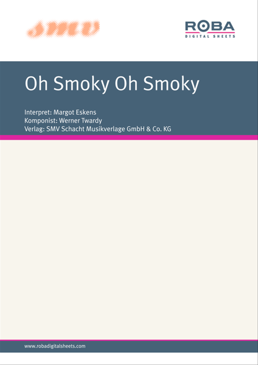 Oh Smoky Oh Smoky Piano, Vocal scores gallery preview page 1