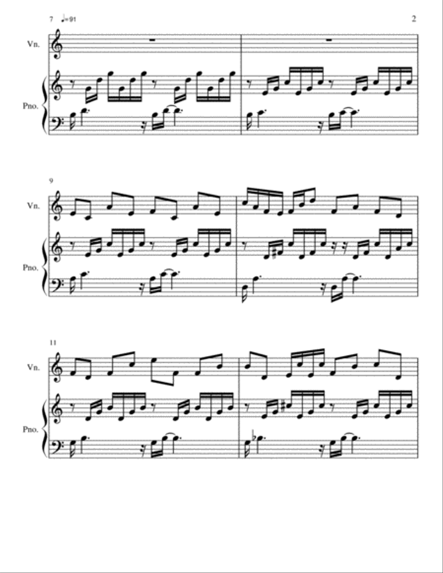 Prelude in C String Duet scores gallery preview page 2