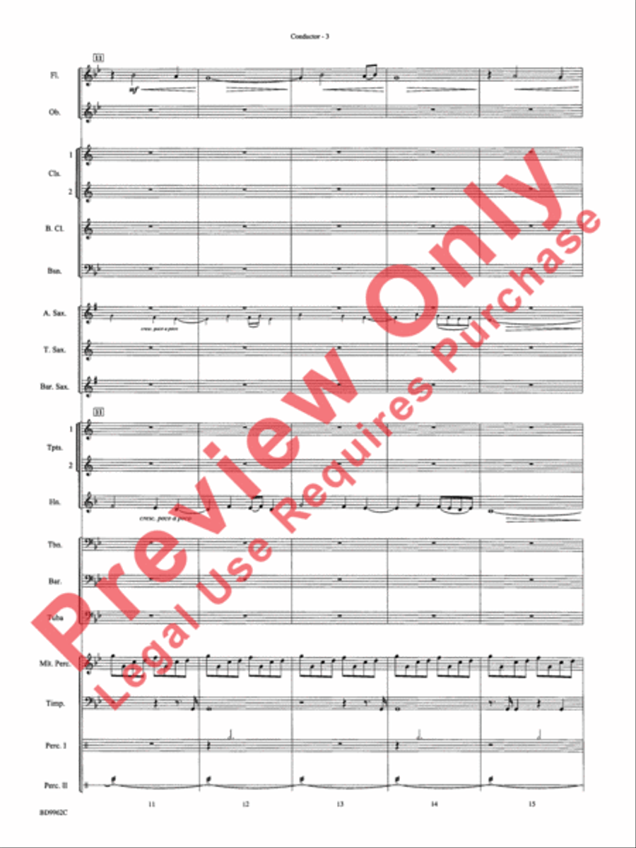 Rites of Tamburo Concert Band scores gallery preview page 6