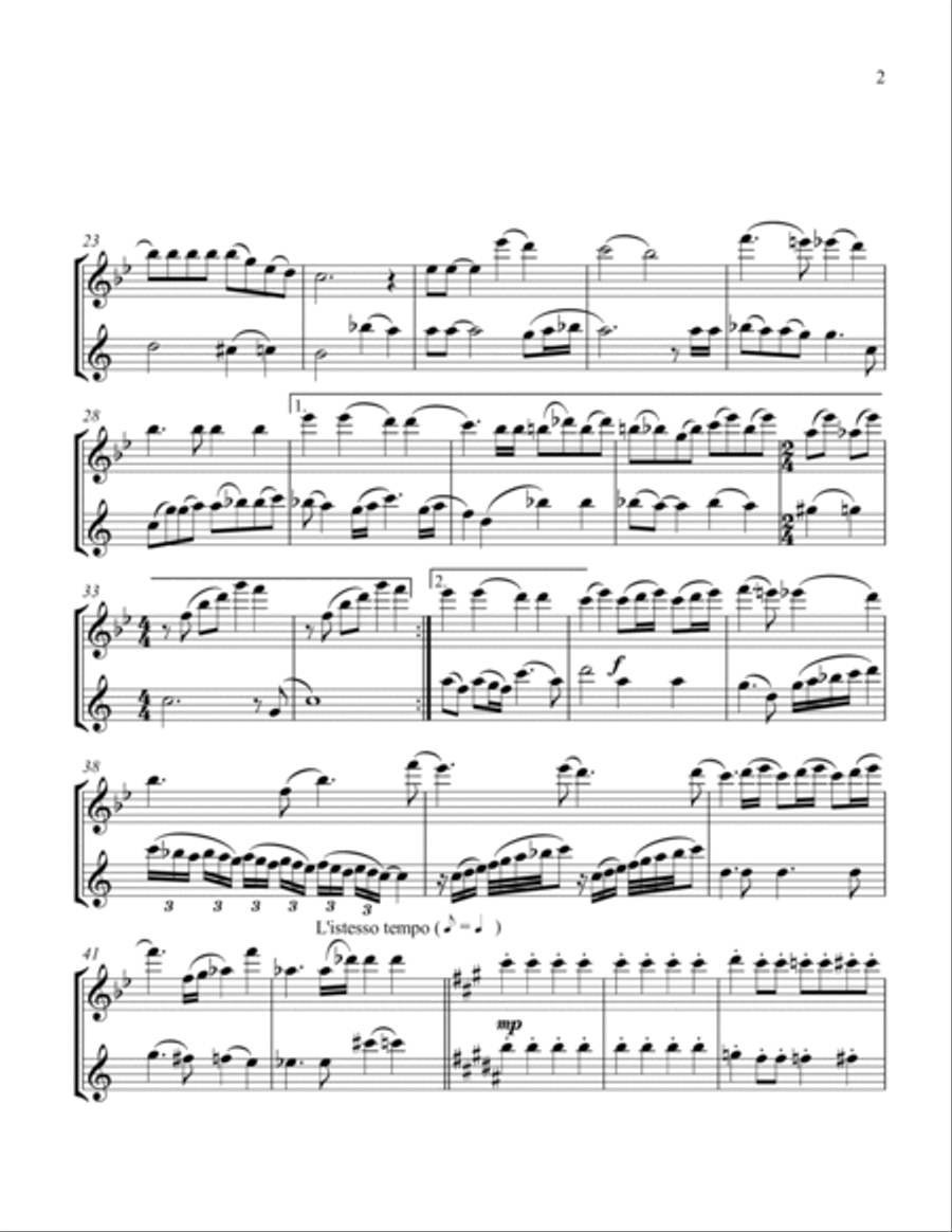 Bohemian Rhapsody Woodwind Duet scores gallery preview page 3