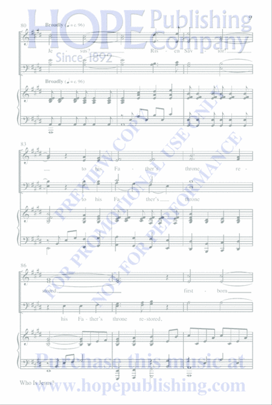 Who Is Jesus? 4-Part scores gallery preview page 33