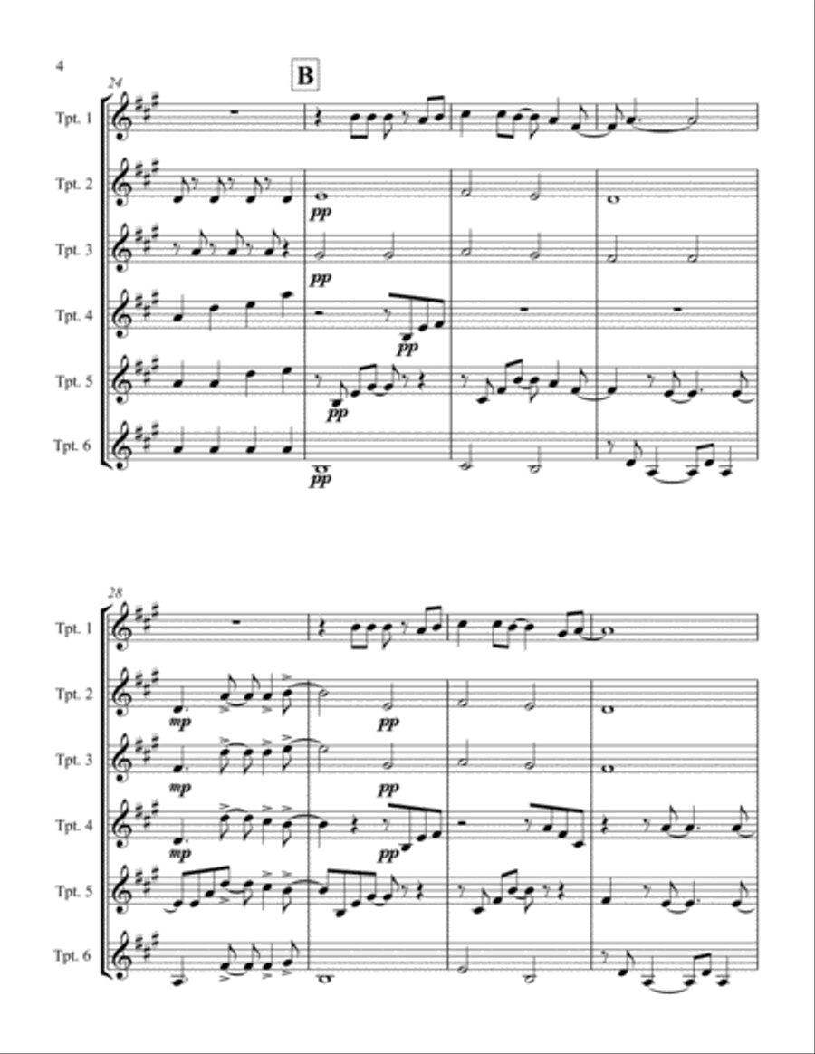 A Million Dreams Trumpet Solo scores gallery preview page 4