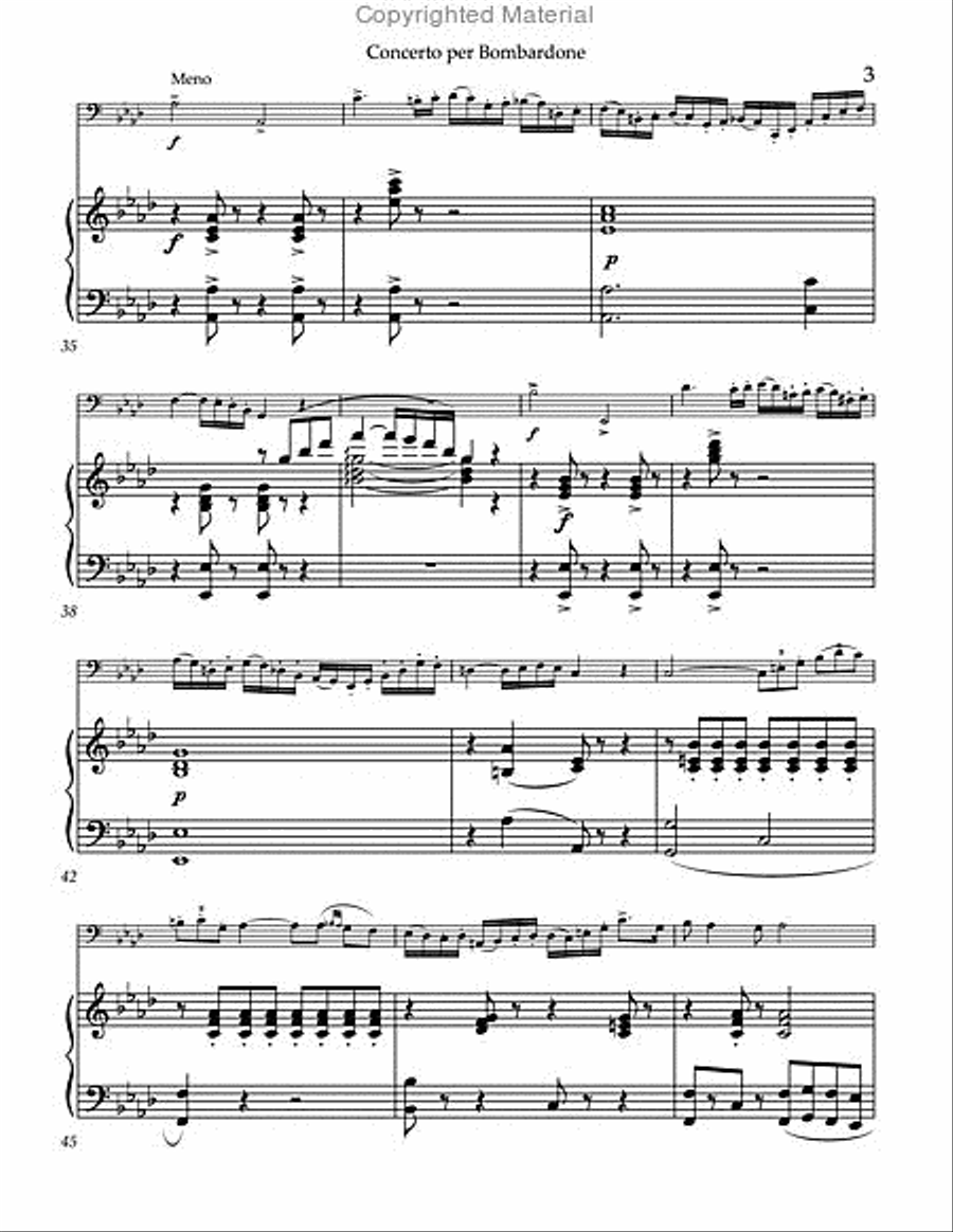 Concerto per Bombardone Concerto per Bombardone Tuba scores gallery preview page 4