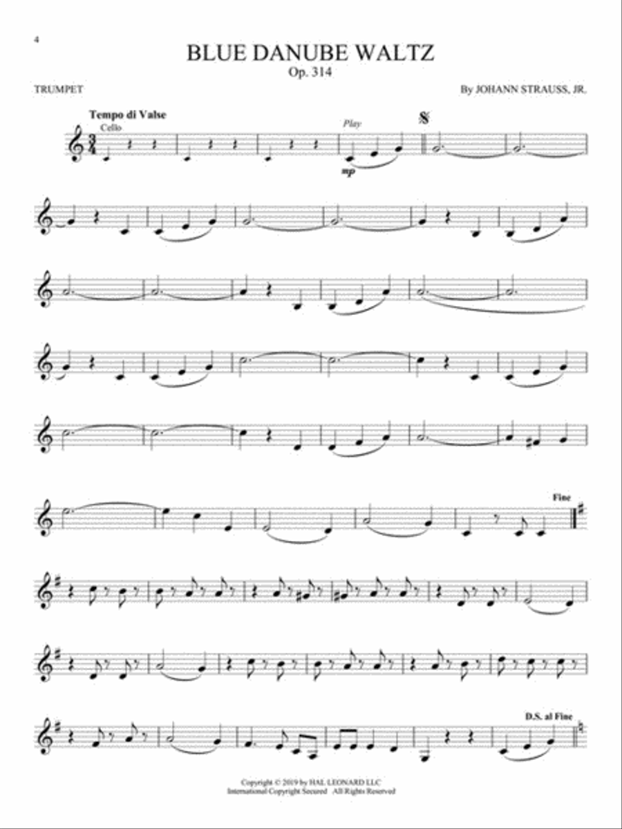 Great Classical Themes Trumpet Solo scores gallery preview page 3