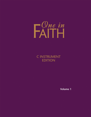 Book cover for One in Faith C Instrument Book