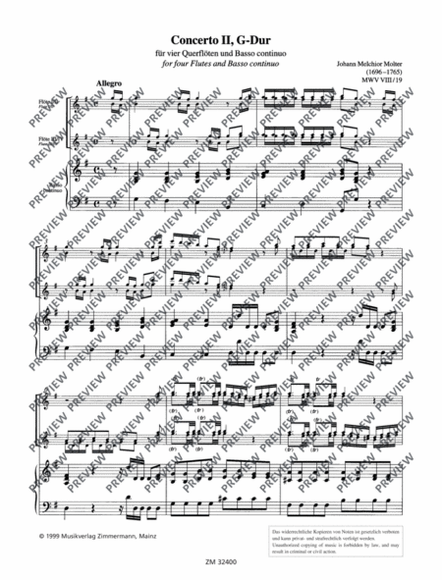 Concerto II G major
