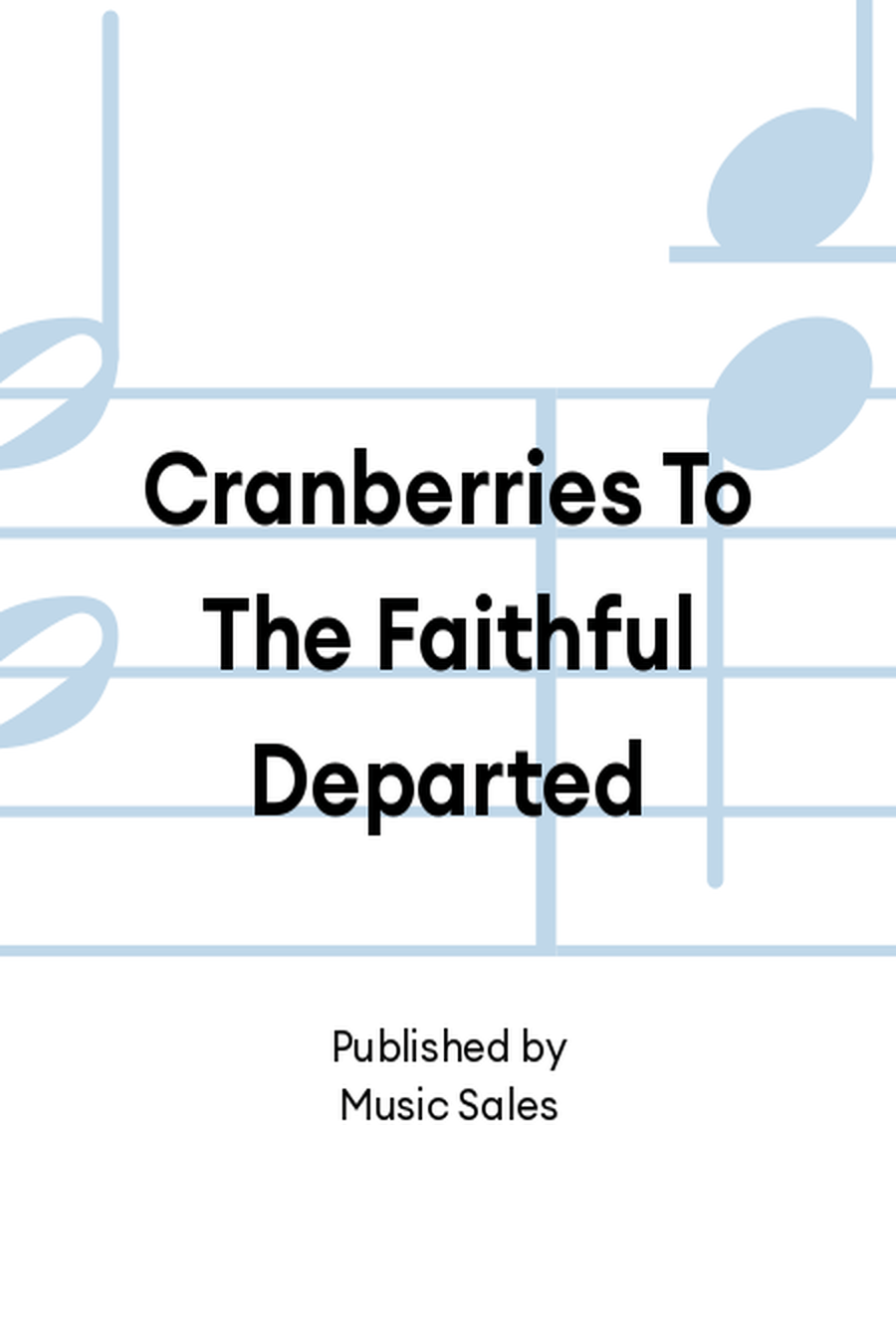 Cranberries To The Faithful Departed Piano, Vocal, Guitar scores gallery preview page 1