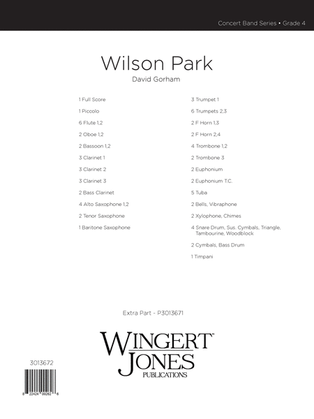 Wilson Park - Full Score