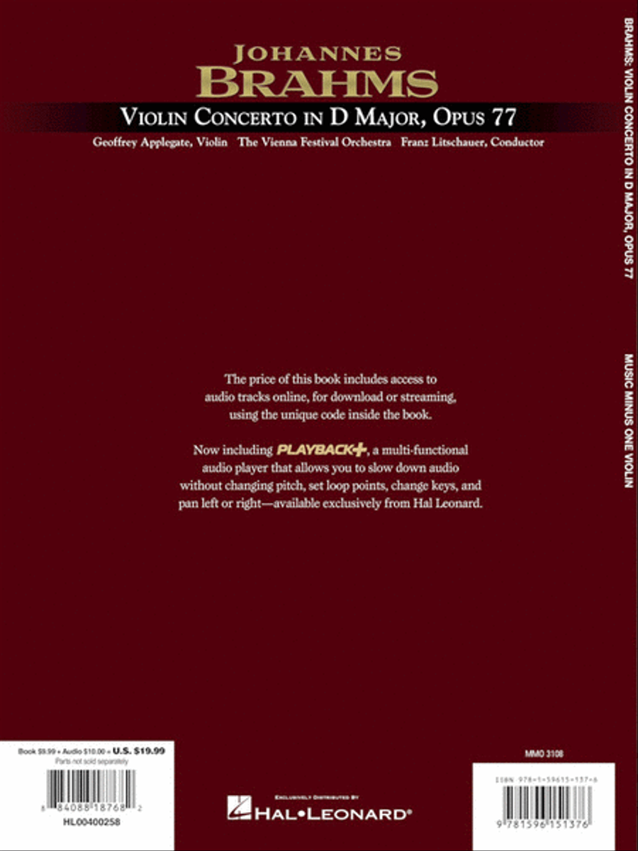 Brahms – Violin Concerto in D Major, Op. 77 Violin Solo scores gallery preview page 5