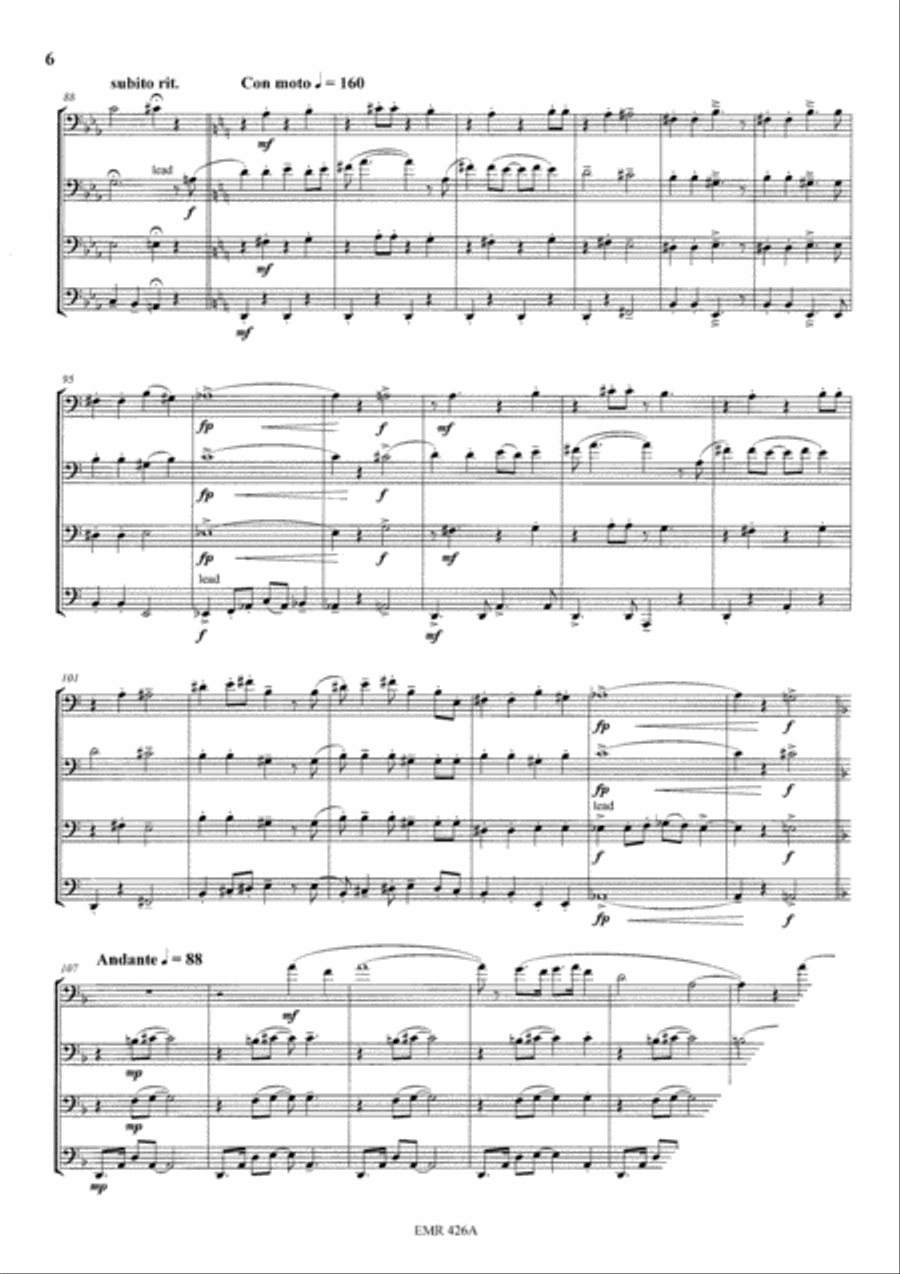 A Portrait A Portrait Trombone Quartet scores gallery preview page 7