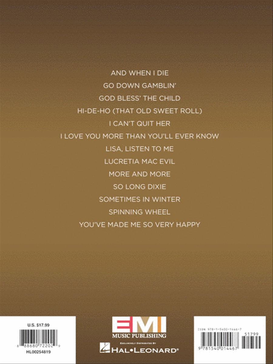 Blood, Sweat & Tears - Greatest Hits Piano, Vocal, Guitar scores gallery preview page 6