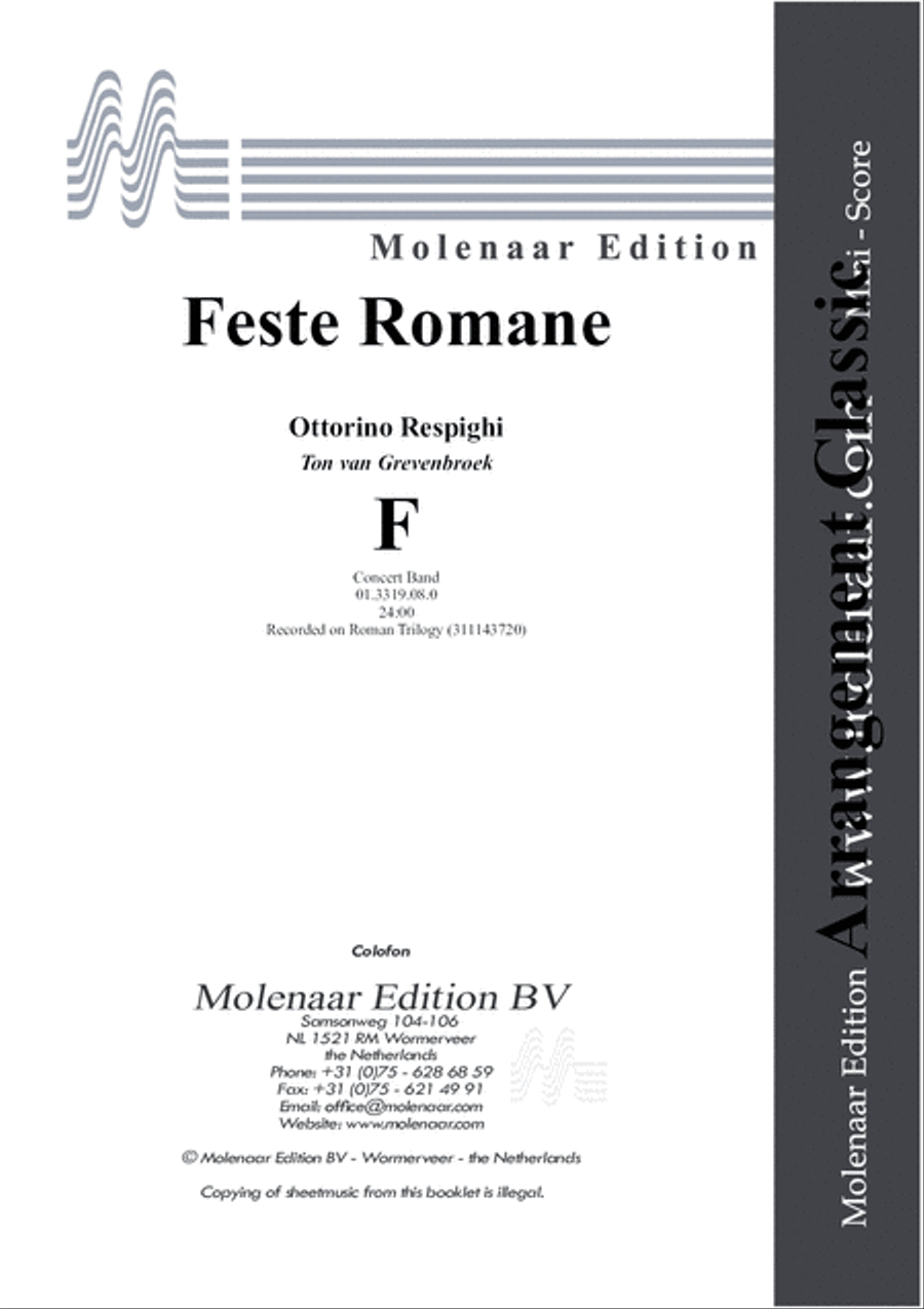 Feste Romane Concert Band scores gallery preview page 2