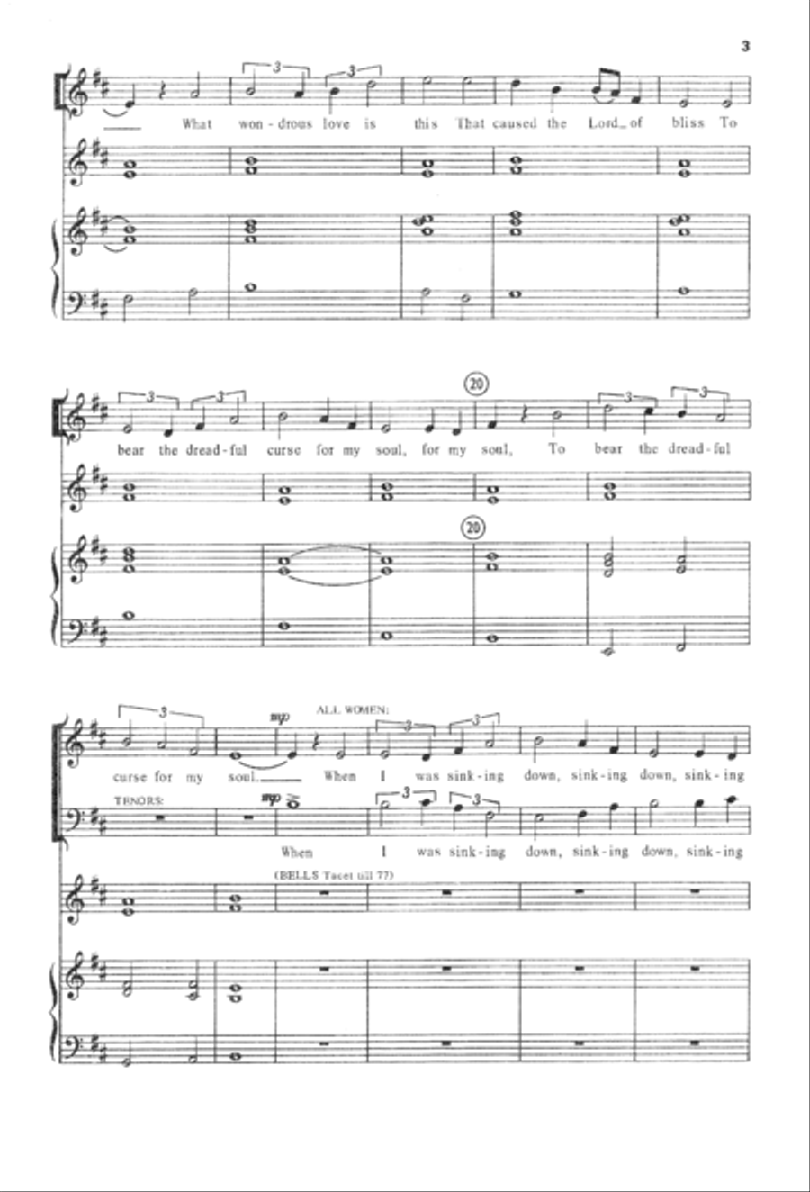 What Wondrous Love Is This | Download Edition 3-Part scores gallery preview page 3