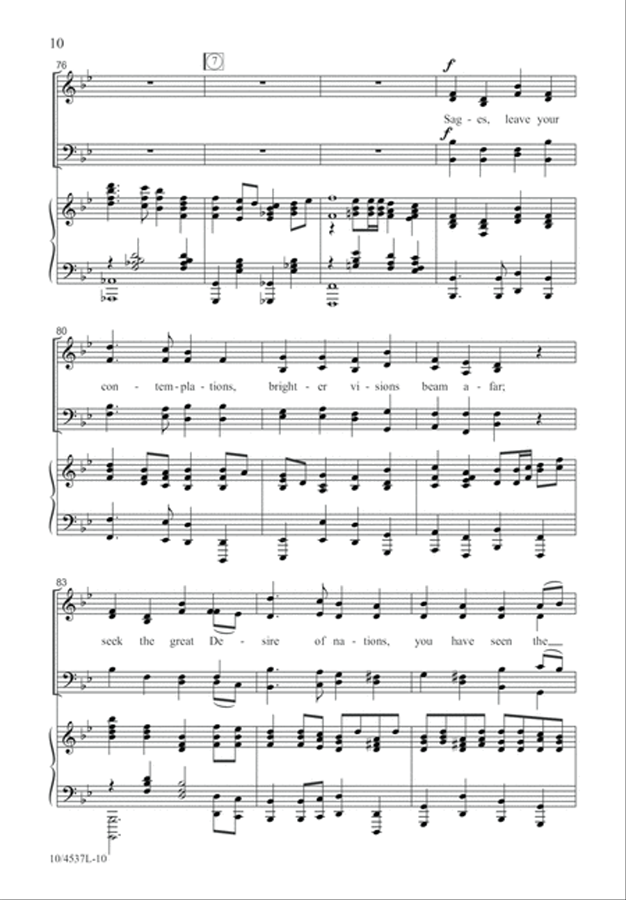 Arise, Arise and Shine! 4-Part scores gallery preview page 10