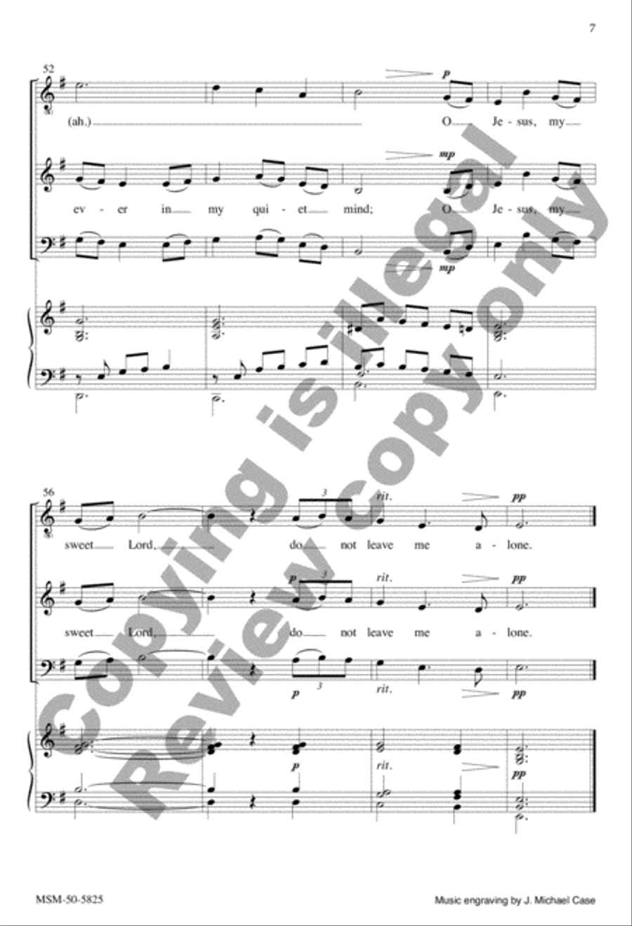 O Jesus, Every Moment (Bí, a Íosa, Im Chroíse) 4-Part scores gallery preview page 7