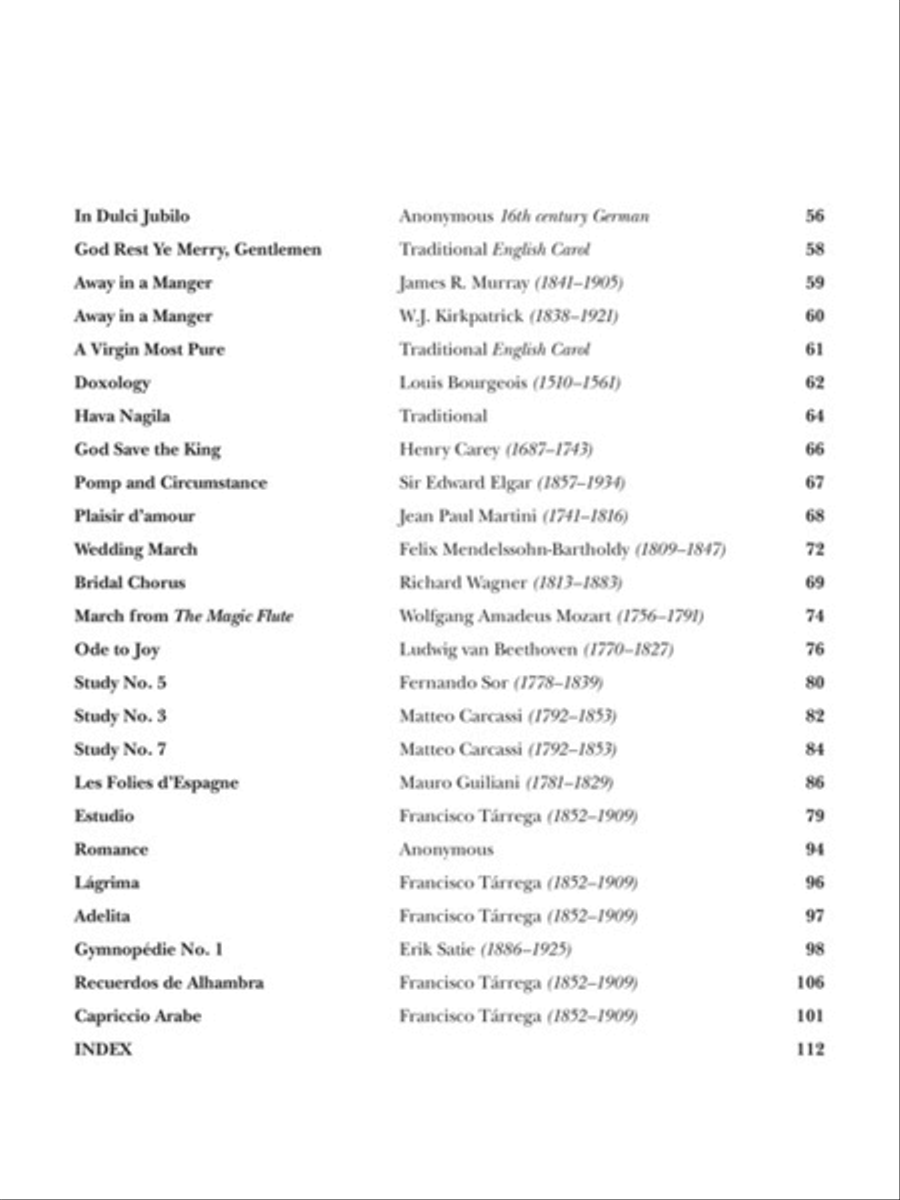 Classical Guitar Solos for All Occasions Acoustic Guitar scores gallery preview page 3