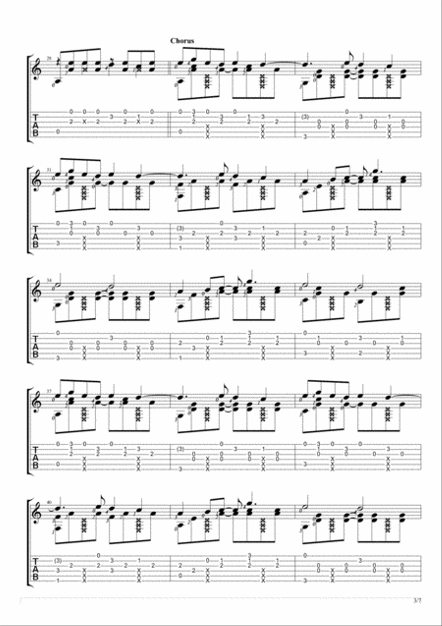 Stitches Acoustic Guitar scores gallery preview page 3