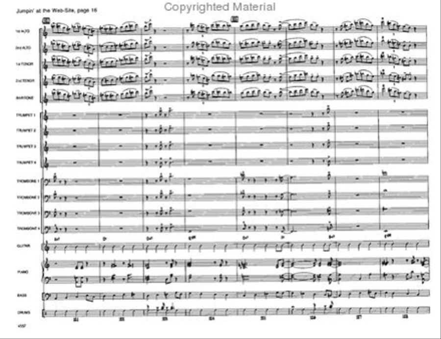 Jumpin' At the Website Jazz Ensemble scores gallery preview page 16