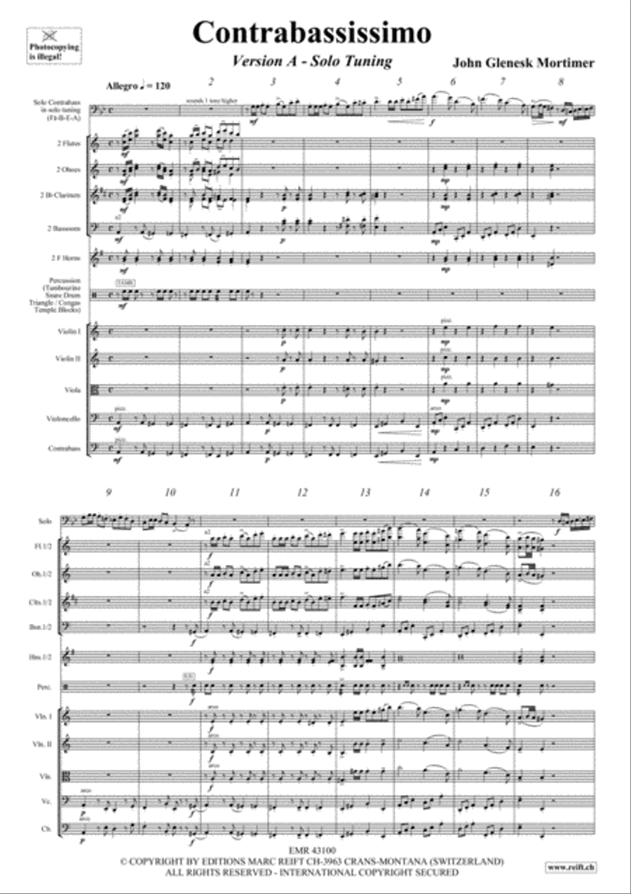 Contrabassissimo Orchestra scores gallery preview page 4