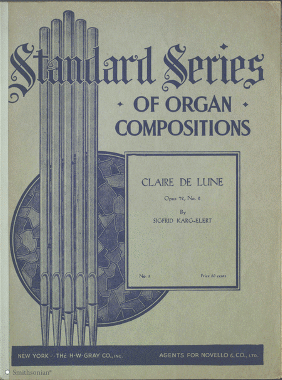 Claire De Lune Claire De Lune Organ Solo scores gallery preview page 1