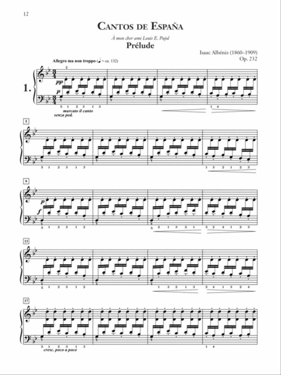 Cantos de España, Op. 232 Piano Solo scores gallery preview page 3
