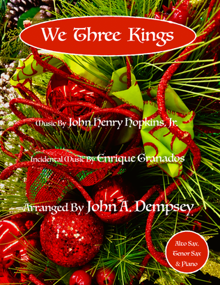 Book cover for We Three Kings (Trio for Alto Sax, Tenor Sax and Piano)