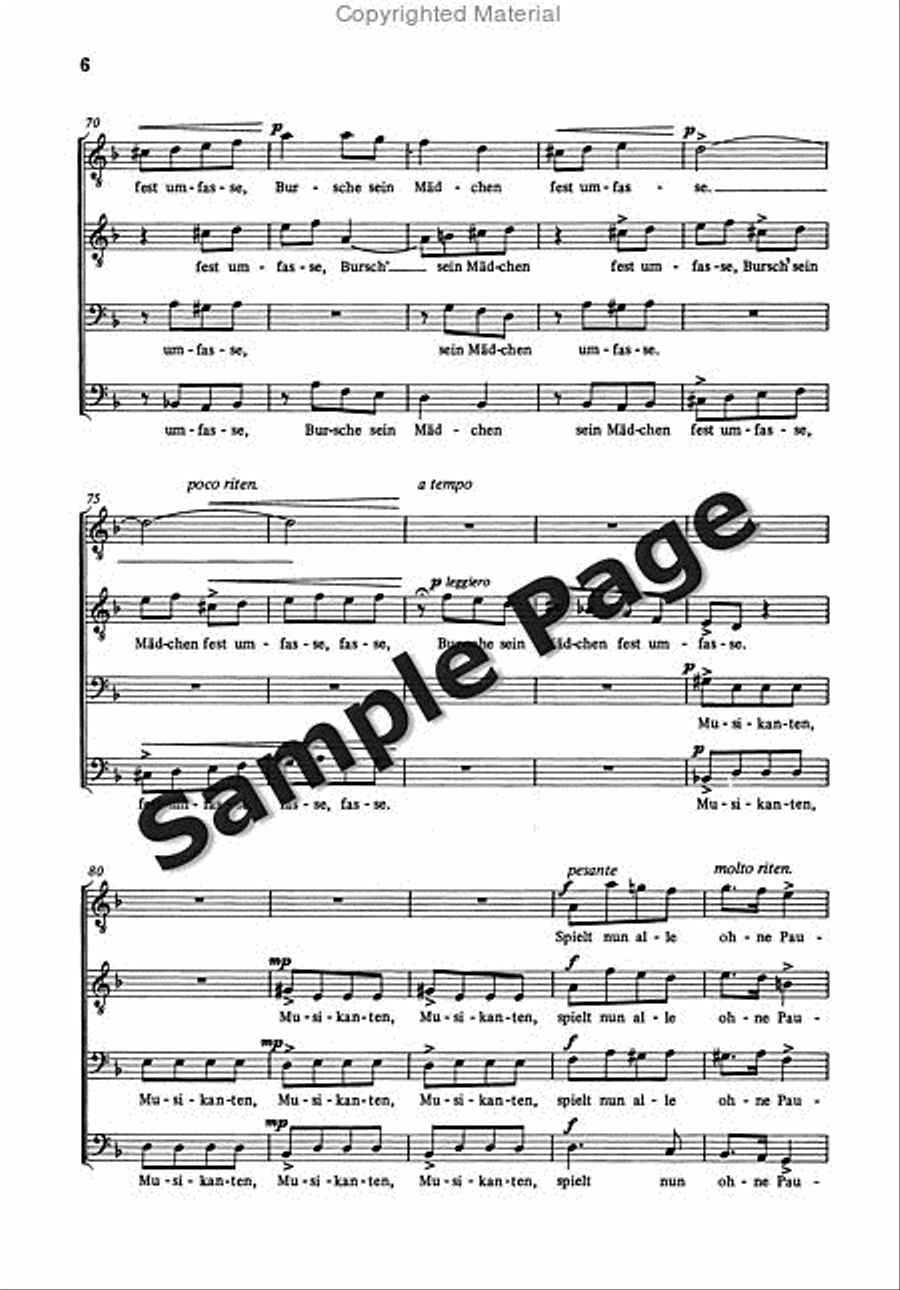 Musikanten Variationen Uber Mahris TTBB scores gallery preview page 6