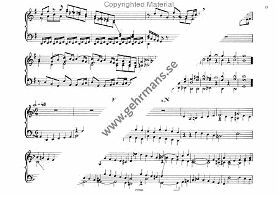 Sex fugor Organ Solo scores gallery preview page 6