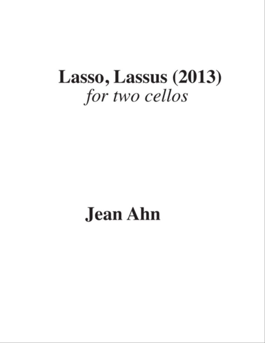 Lasso, Lassus String Duet scores gallery preview page 1