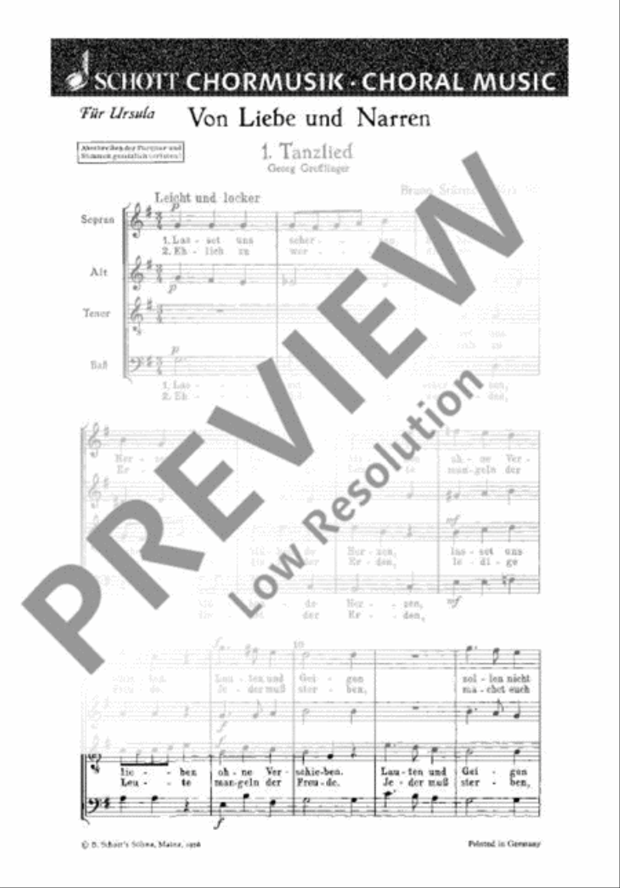 Von Liebe und Narren Von Liebe und Narren A Cappella scores gallery preview page 2