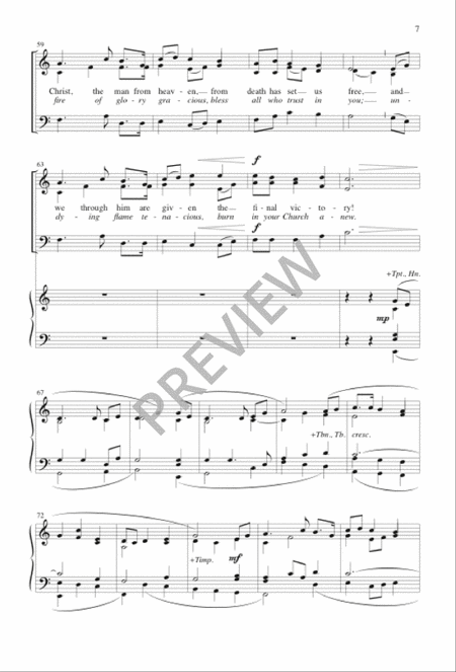 O God beyond All Praising / O Spirit All-Embracing O God beyond All Praising / O Spirit All-Embracing 3-Part scores gallery preview page 8