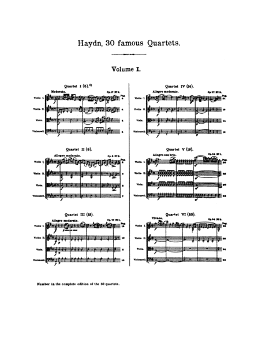 Thirty Celebrated String Quartets, Volume I - Op. 9, No. 2; Op. 17, No. 5; Op. 50, No. 6; Op. 54, Nos. 1, 2, 3; Op. 64, Nos. 2, 3, 4; Op. 74, Nos. 1, 2, 3; Op. 77, Nos. 1, 2: 2nd Violin String Quartet scores gallery preview page 2