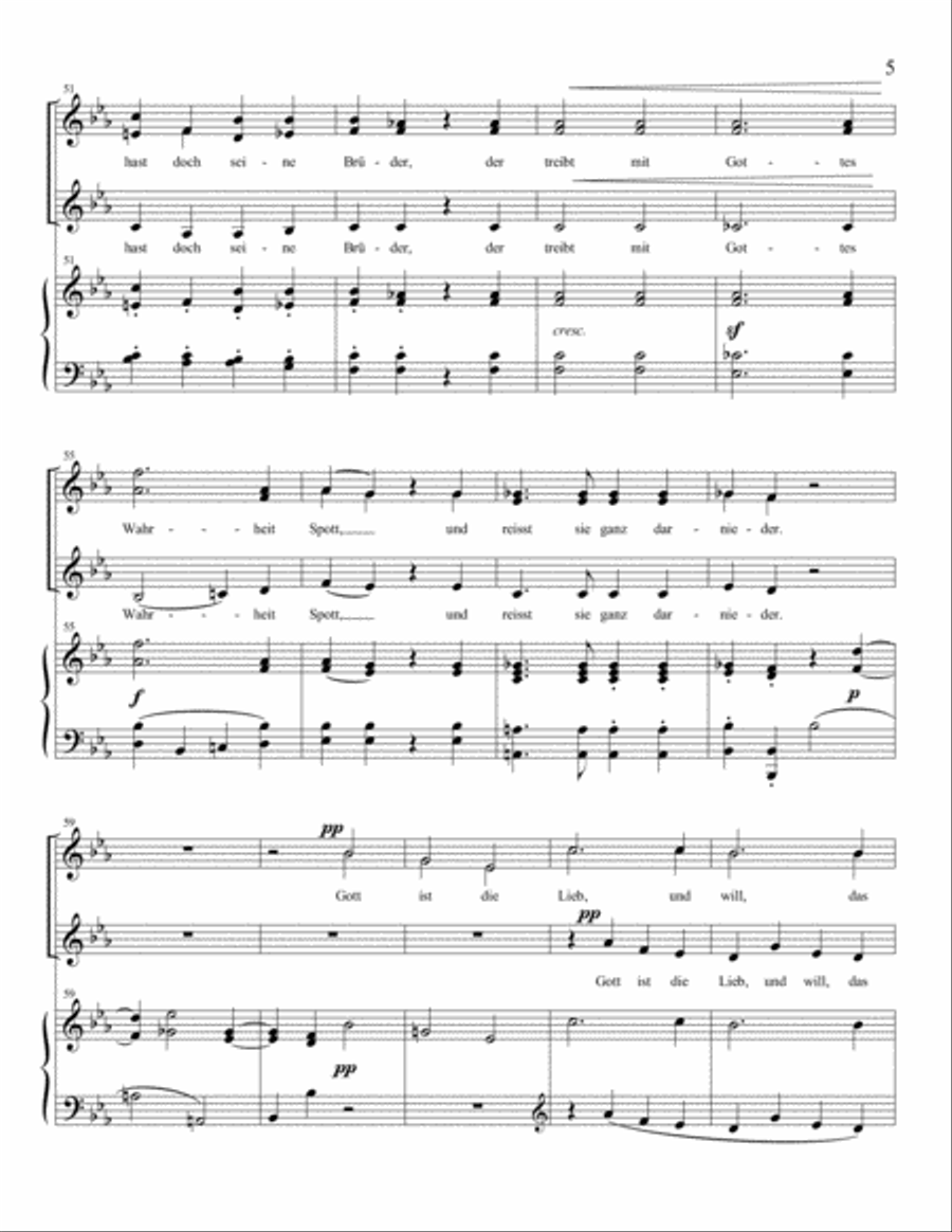 Gellertlieder (SSA) SSA scores gallery preview page 5