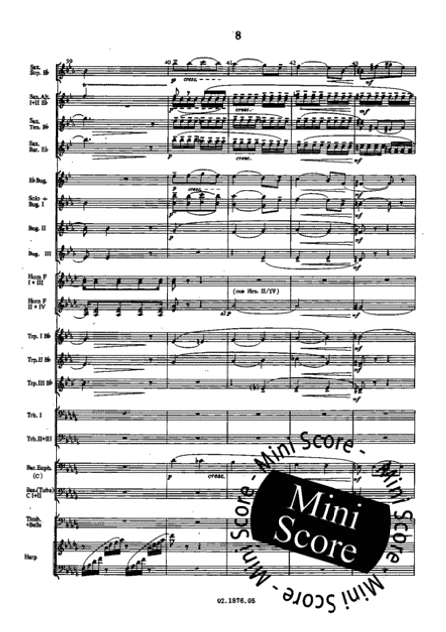 Berceuse (Mazeppa) Fanfare Band scores gallery preview page 12