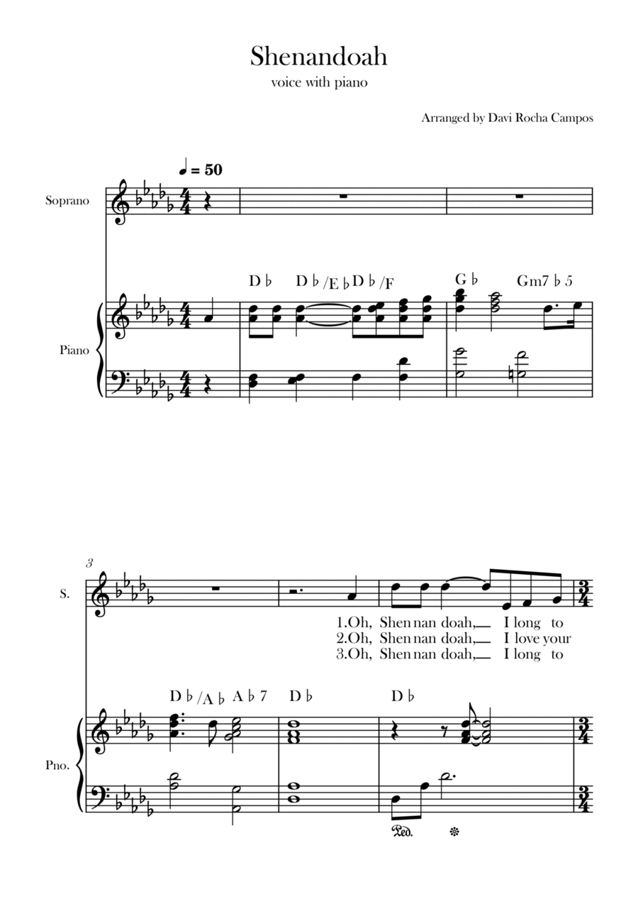 Shenandoah Chamber Music scores gallery preview page 1
