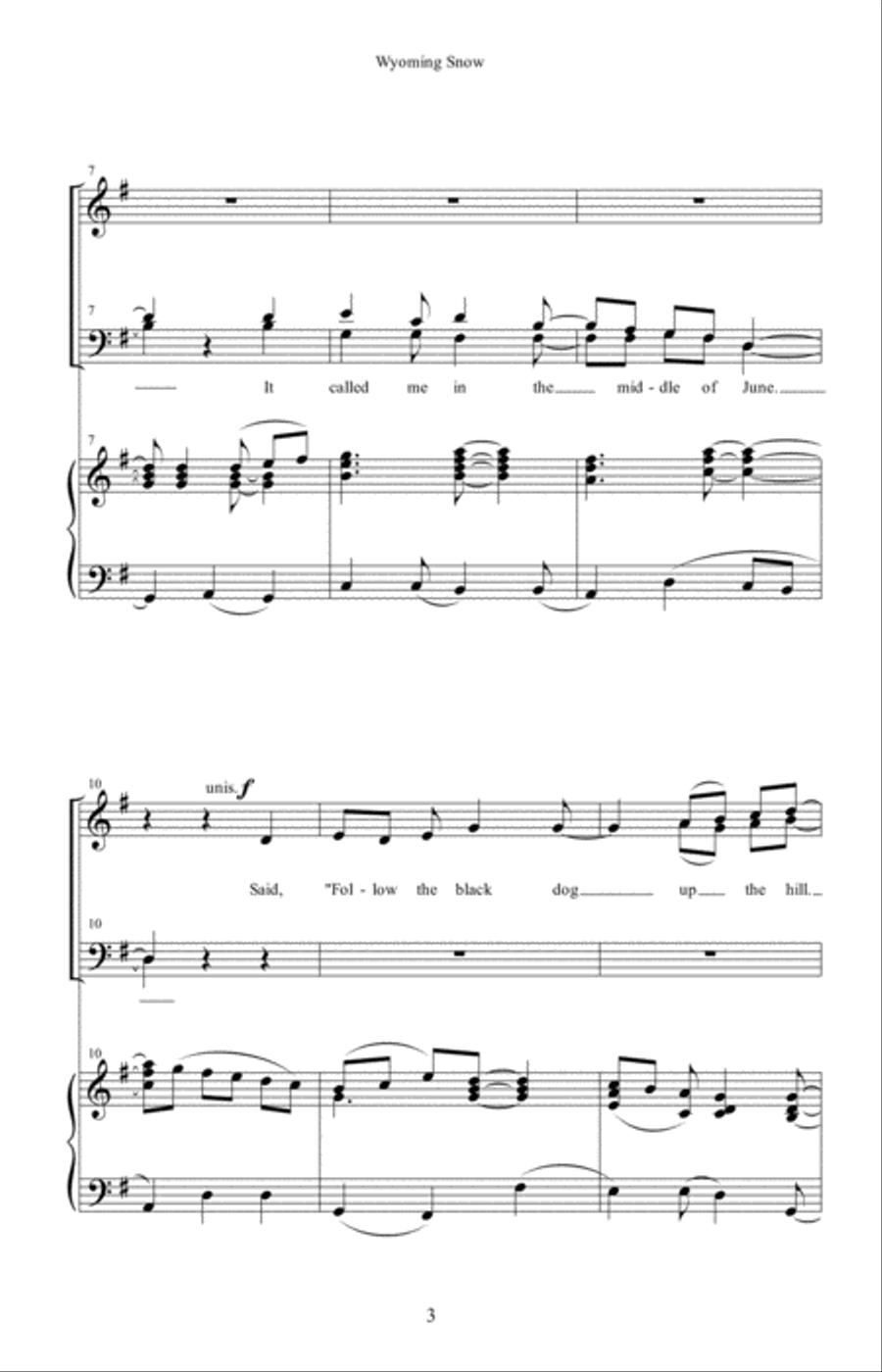 Wyoming Snow Wyoming Snow 4-Part scores gallery preview page 3