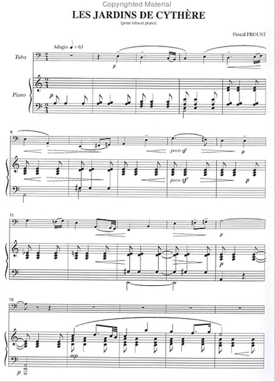 Les Jardins de Cythère Tuba scores gallery preview page 2