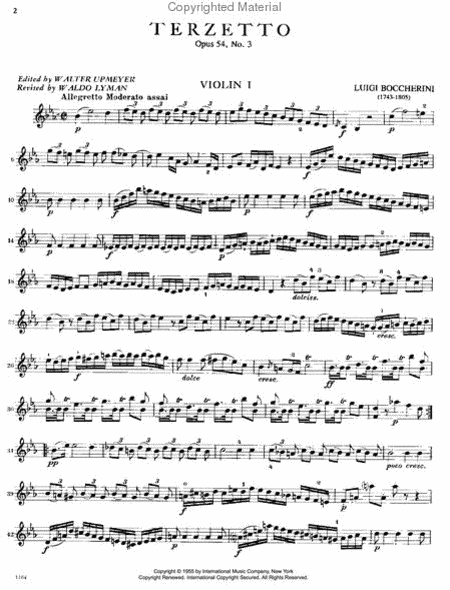 Terzetto, Opus 54, No. 3