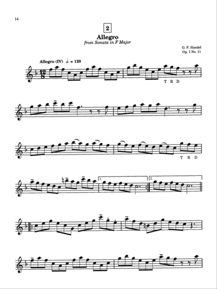 Suzuki Recorder School (Alto Recorder), Volume 3 Alto Recorder scores gallery preview page 12