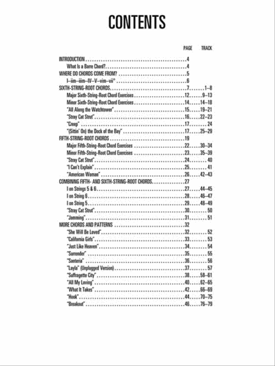 Barre Chords Barre Chords Guitar scores gallery preview page 2