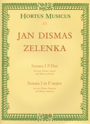Book cover for Sonata I fur zwei Oboen, Fagott und Basso continuo fur zwei Oboen, Fagott und Basso continuo F major ZWV 181/1