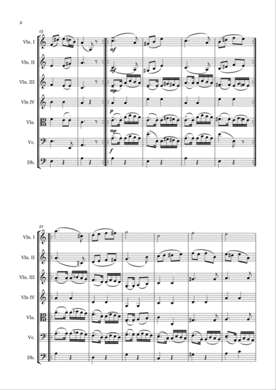 Paganini Variations String Orchestra scores gallery preview page 2