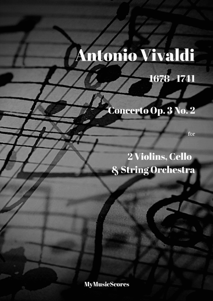 Vivaldi Concerto Op. 3 No. 2 for 2 Violins, Cello and String Orchestra image number null