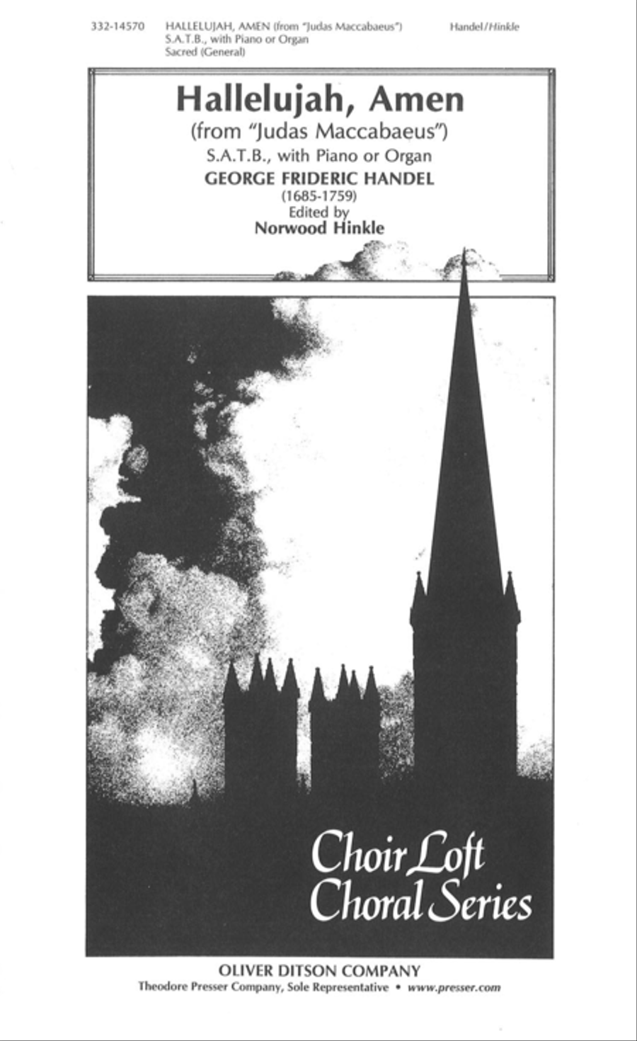 Hallelujah, Amen 4-Part scores gallery preview page 1