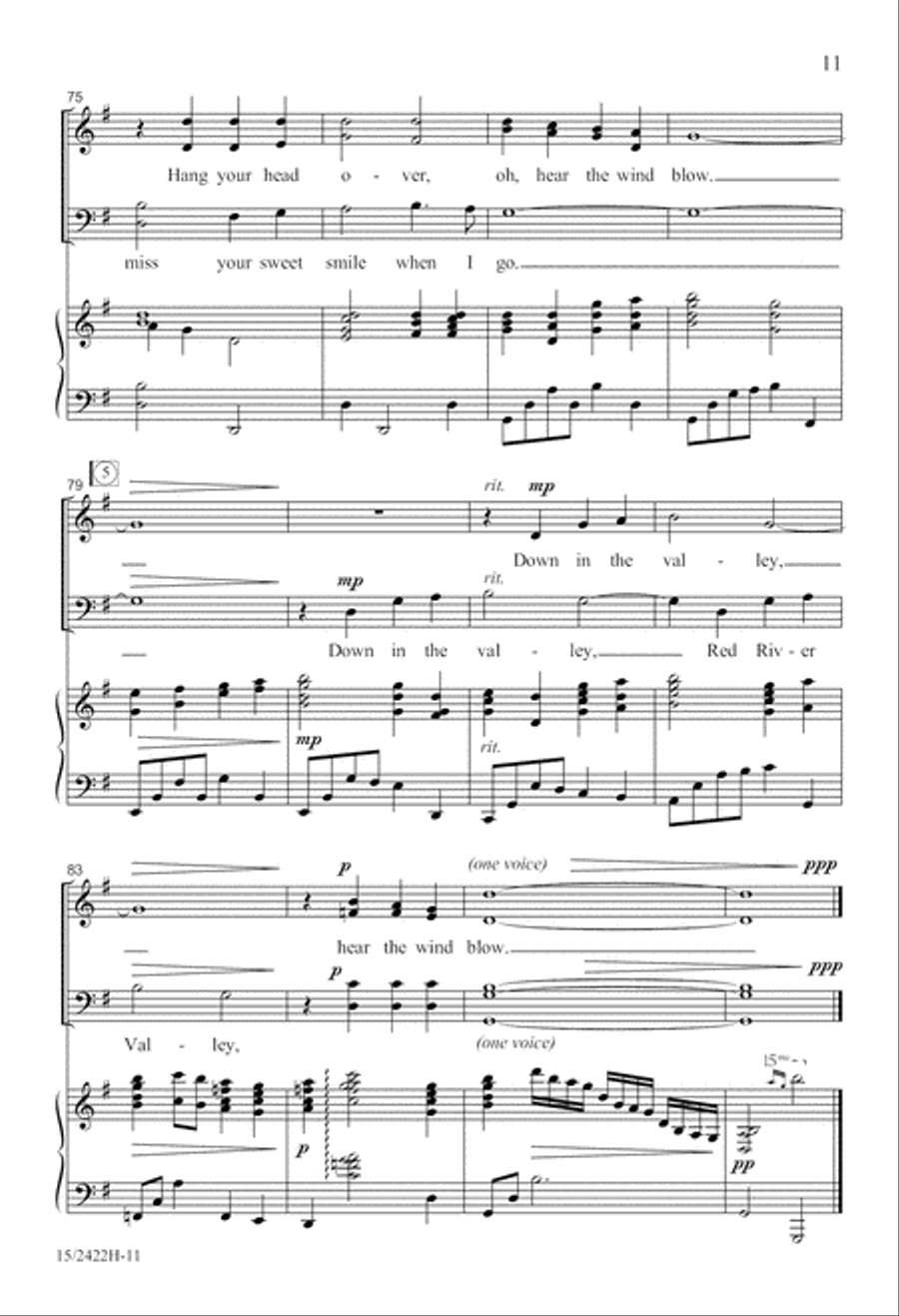 Red River Valley 4-Part scores gallery preview page 12