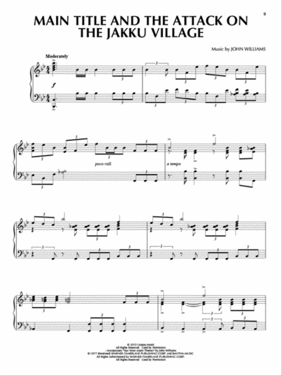 Star Wars: The Force Awakens Piano Solo scores gallery preview page 3