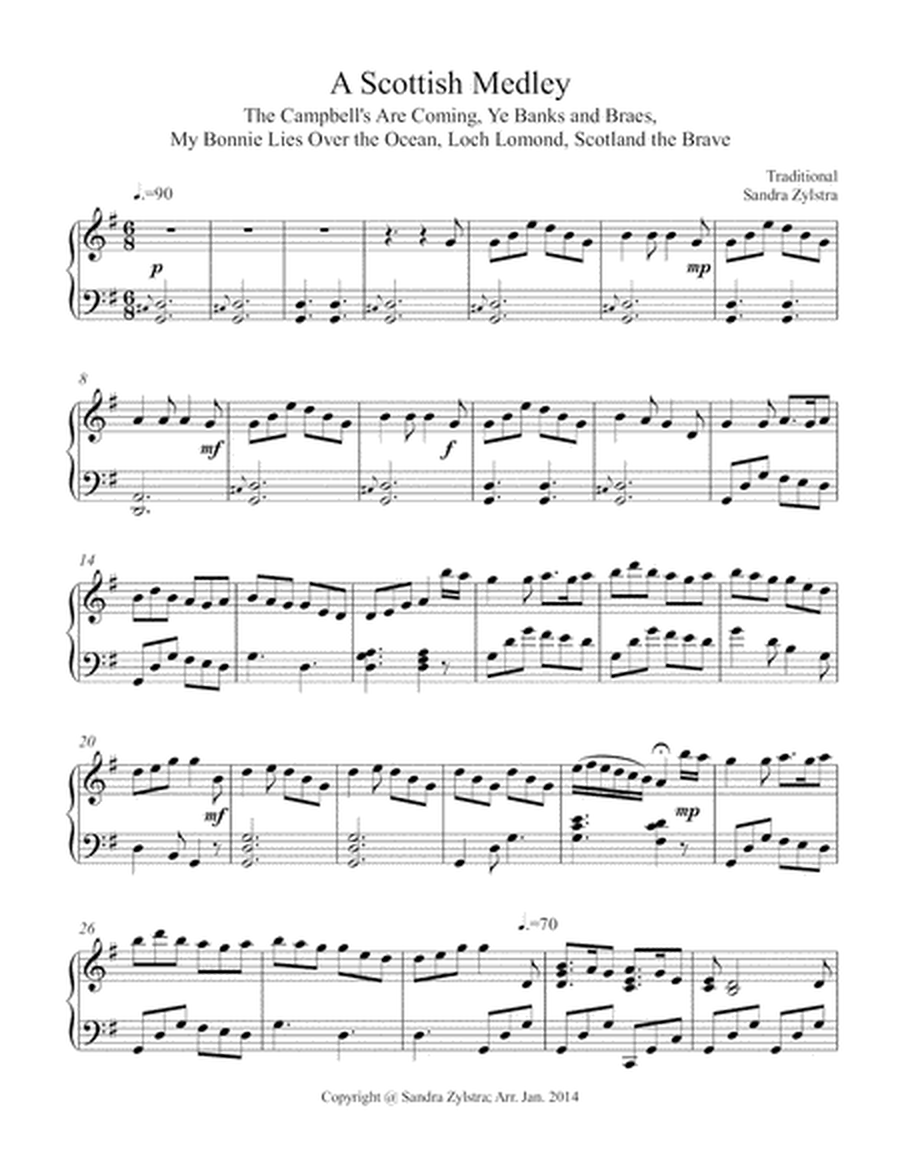 A Scottish Medley (intermediate piano solo) image number null
