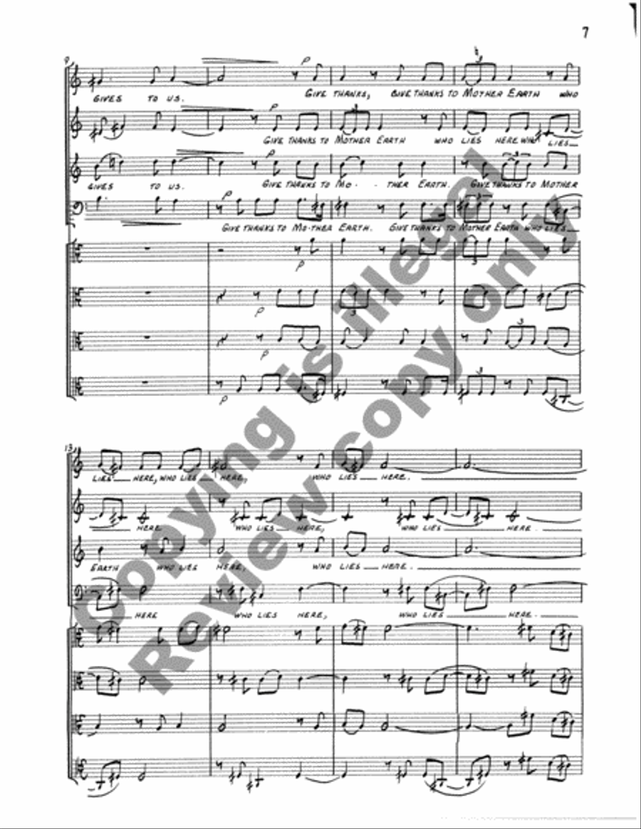 The Web of Life (Full Score) Choir scores gallery preview page 29